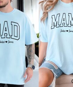 custom mom and dad shirts with kids names matching family t shirts personalized mom life shirt best dad shirt gifts u3g1g