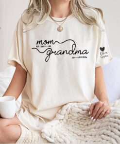 custom mom grandma est year shirt for mothers day personalized pregnancy announcement baby reveal gift for grandma 7ntmd