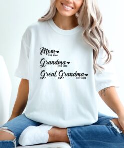 custom mom grandma great grandma shirt personalized for mothers day cute mom nana mimi est t shirt jyjxi