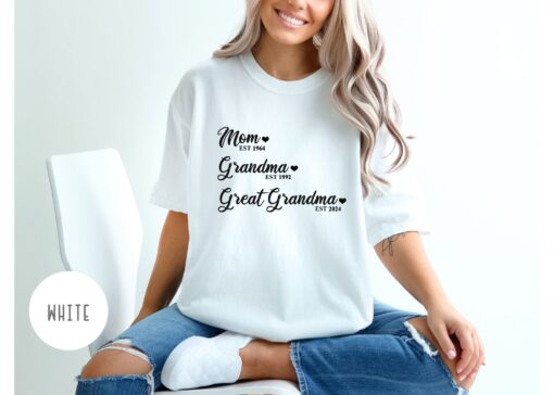 custom mom grandma great grandma shirt personalized for mothers day cute mom nana mimi est t shirt