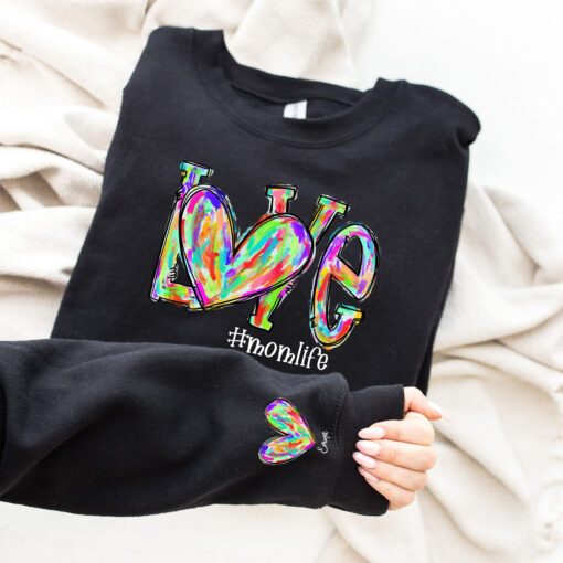 custom mom life long sleeve t shirt with kids names for best mom ever or nana shirt cute personalized gift i3wph scaled