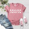 Custom Mom Shirt with Kids Names Personalized Mama Shirt for Mothers Day and Mom Birthday Gift