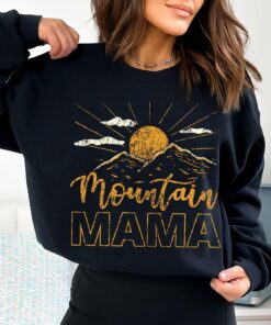 custom mountain mama shirt for hiking cute 70s style mountain mom tee camping t shirt perfect for outdoor adventures x2ud8