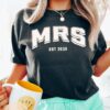 custom mrs shirt for bride oversized tee new wife bridal party hens shirt comfort colors womens apparel nz7mf scaled