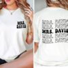 custom mrs shirt for brides personalized last name shirt engagement gift honeymoon bachelorette party apparel drsqf scaled