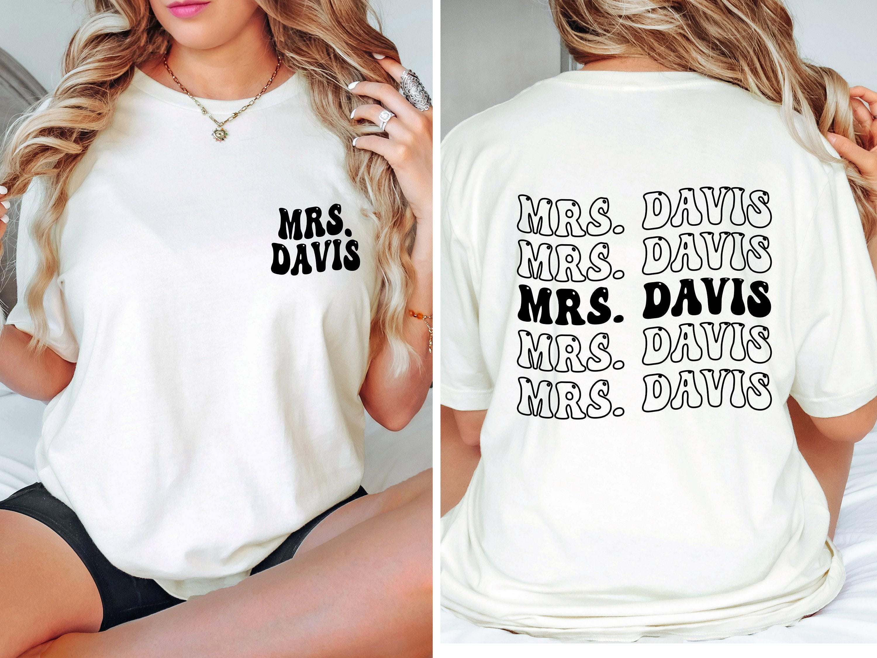 custom mrs shirt for brides personalized last name shirt engagement gift honeymoon bachelorette party apparel drsqf scaled