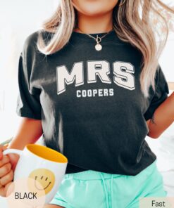 custom mrs shirt for new wives personalized bride tee bachelorette party shirt bridal party gift idea as4xy