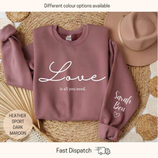 custom name valentines sweatshirt love sweater personalized valentines day shirt unique gift for girlfriend 2gpmz