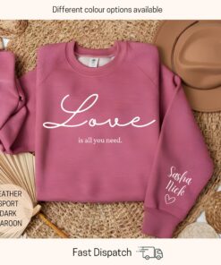 custom name valentines sweatshirt love sweater personalized valentines day shirt unique gift for girlfriend ovi3v