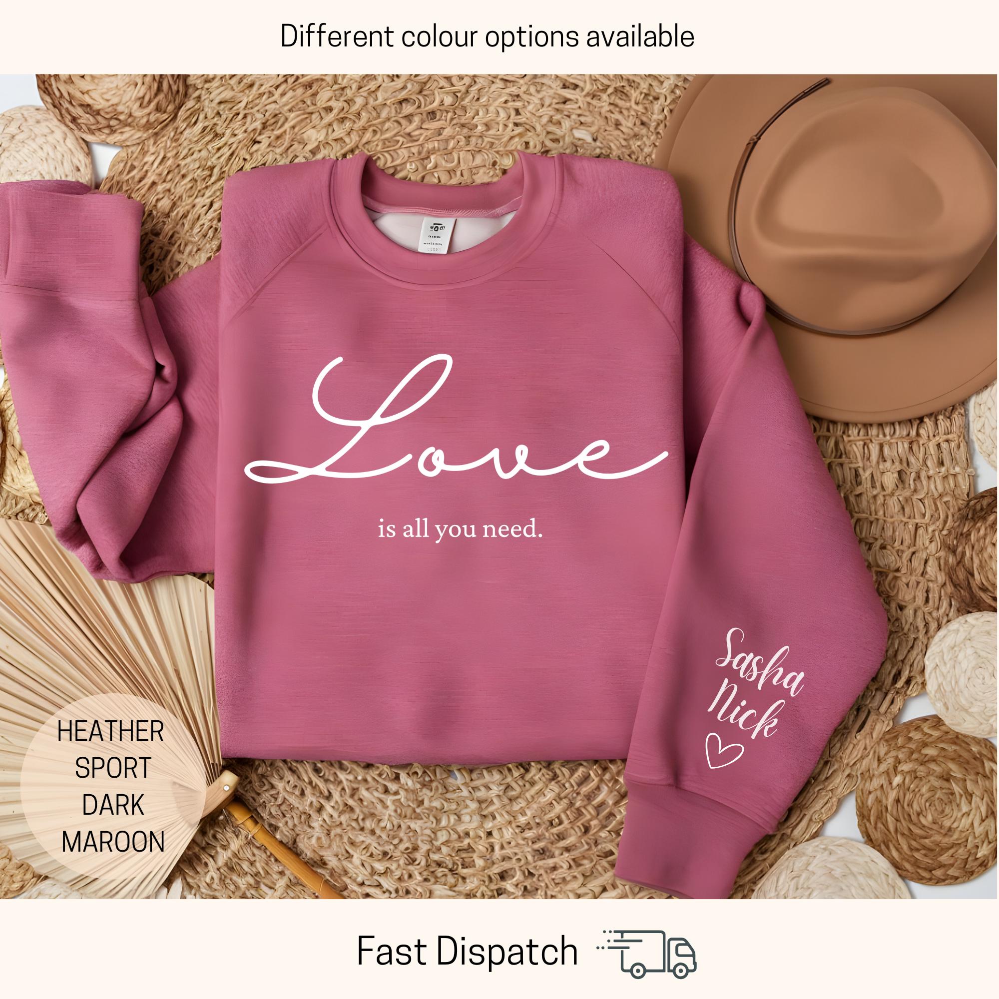 custom name valentines sweatshirt love sweater personalized valentines day shirt unique gift for girlfriend ovi3v