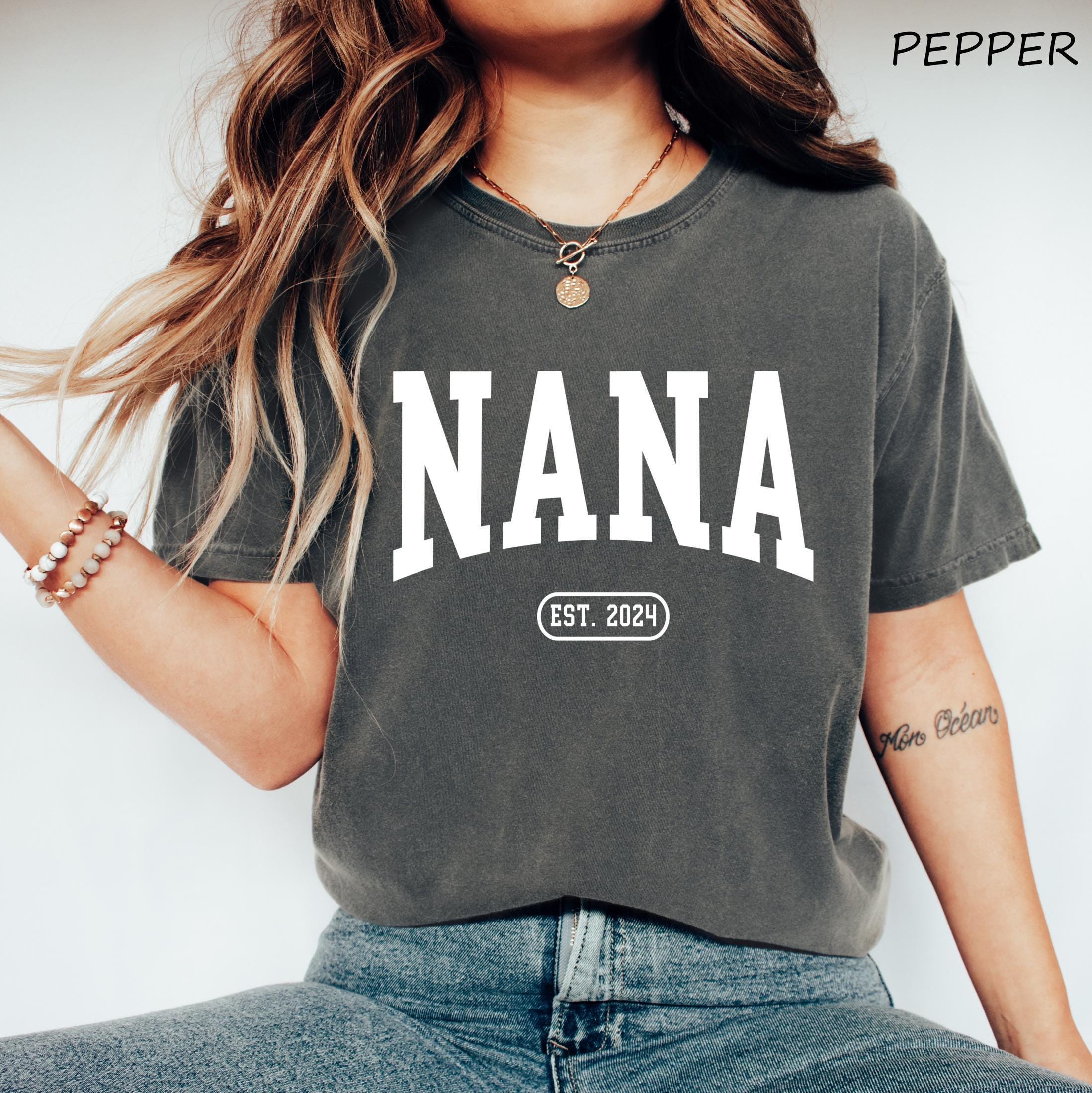 custom nana est shirt for grandma personalized mothers day shirt unique grandma gift christmas gift idea pg77i