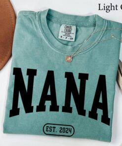 custom nana est shirt for grandma personalized mothers day shirt unique grandma gift christmas gift idea xjqau