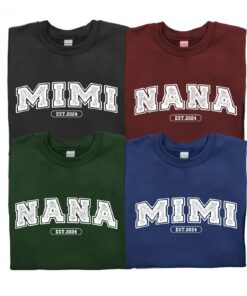 custom nana sweatshirt personalized gigi crewneck gift for grandma est mimi sweatshirt unique nana apparel 8btct