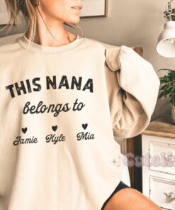 custom nana sweatshirt personalized grandma hoodie best nana gift for mothers day plus size apparel upgdo