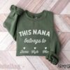 custom nana sweatshirt personalized grandma hoodie unique gift for new grandmother mothers day plus size apparel 7jx38