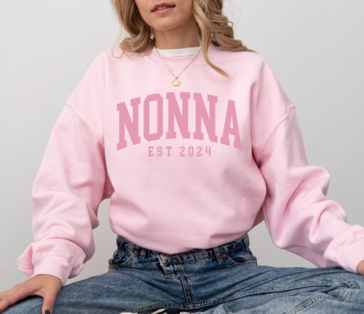 custom nonna est sweatshirt 2024 personalized nonna gift new grandma sweater unique christmas gift for nonnie yow7m