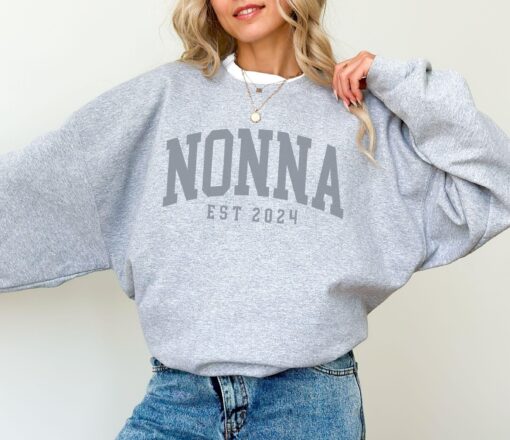 custom nonna est sweatshirt 2024 personalized nonna gift new grandma sweater unique christmas gift for nonnie z6uw9