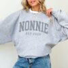 custom nonnie est 2024 sweatshirt personalized nonnie gift for new grandma unique nonnie sweater for grandmothers seqht