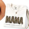 custom personalized mama shirt with names leopard design mom t shirt comfort colors graphic tee for mothers day gifts 3odwi scaled