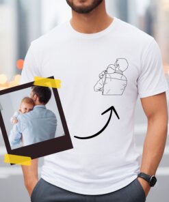 custom photo t shirt for dad fathers day shirt personalized gifts for husband birthday dad portrait tee 4we6o