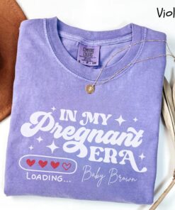 custom pregnancy announcement shirt for moms in my pregnant era cute mothers day shirt personalized new mom gift qbb8n