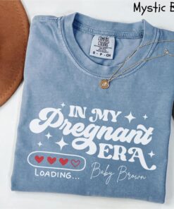 custom pregnancy announcement shirt for moms in my pregnant era cute mothers day shirt personalized new mom gift trcxo