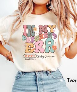 custom pregnancy announcement shirt for moms my pregnant era shirt unique mothers day gift for new moms 91f1i