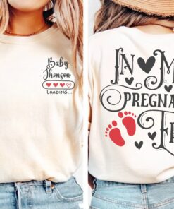 custom pregnancy announcement shirt for mothers day unique new mom gift in my pregnant era funny mom t shirt qtqbb