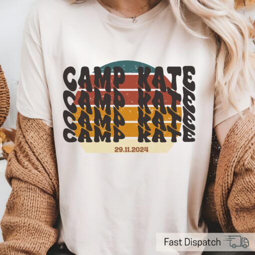 custom retro camp bachelorette shirt for camping party vintage bridal tee unique gift for bride and bridal party adwgu