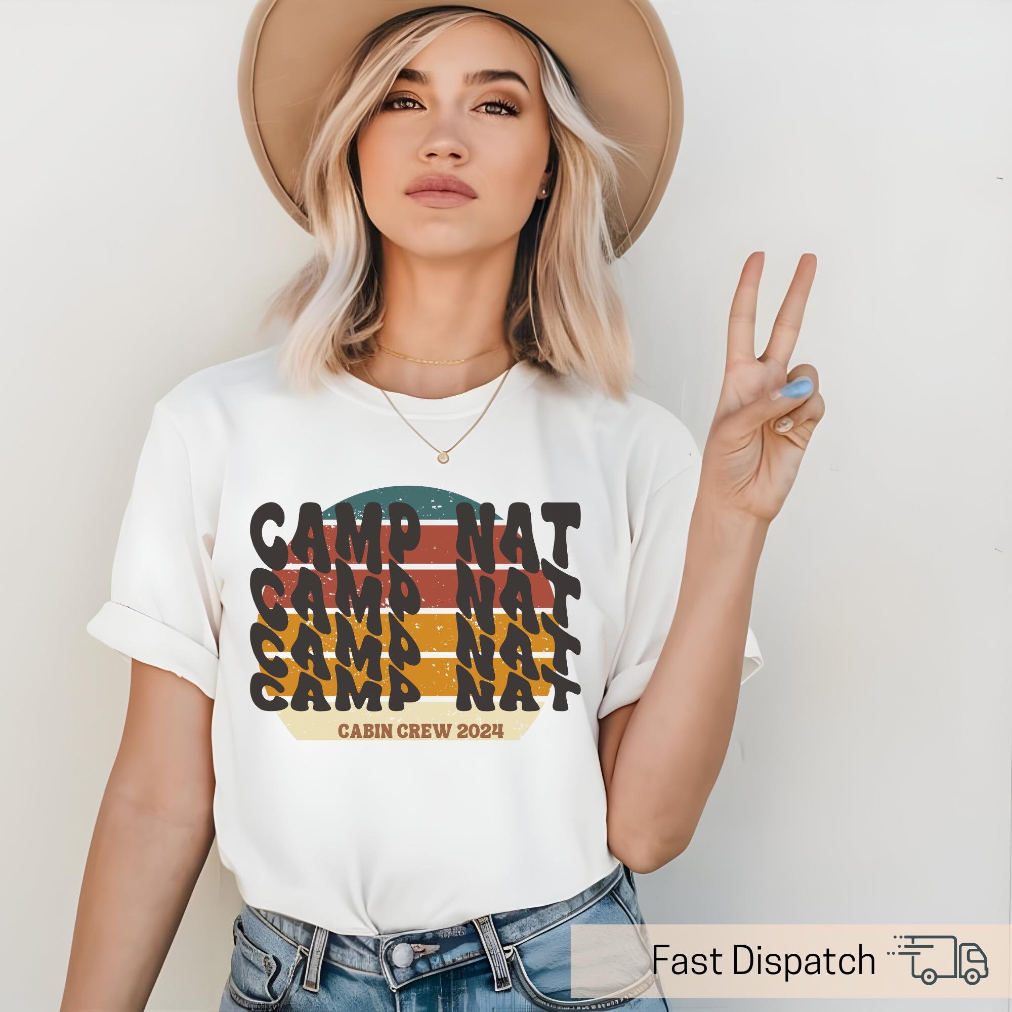 custom retro camp bachelorette shirt for camping party vintage bridal tee unique gift for bride and bridal party nfsf5