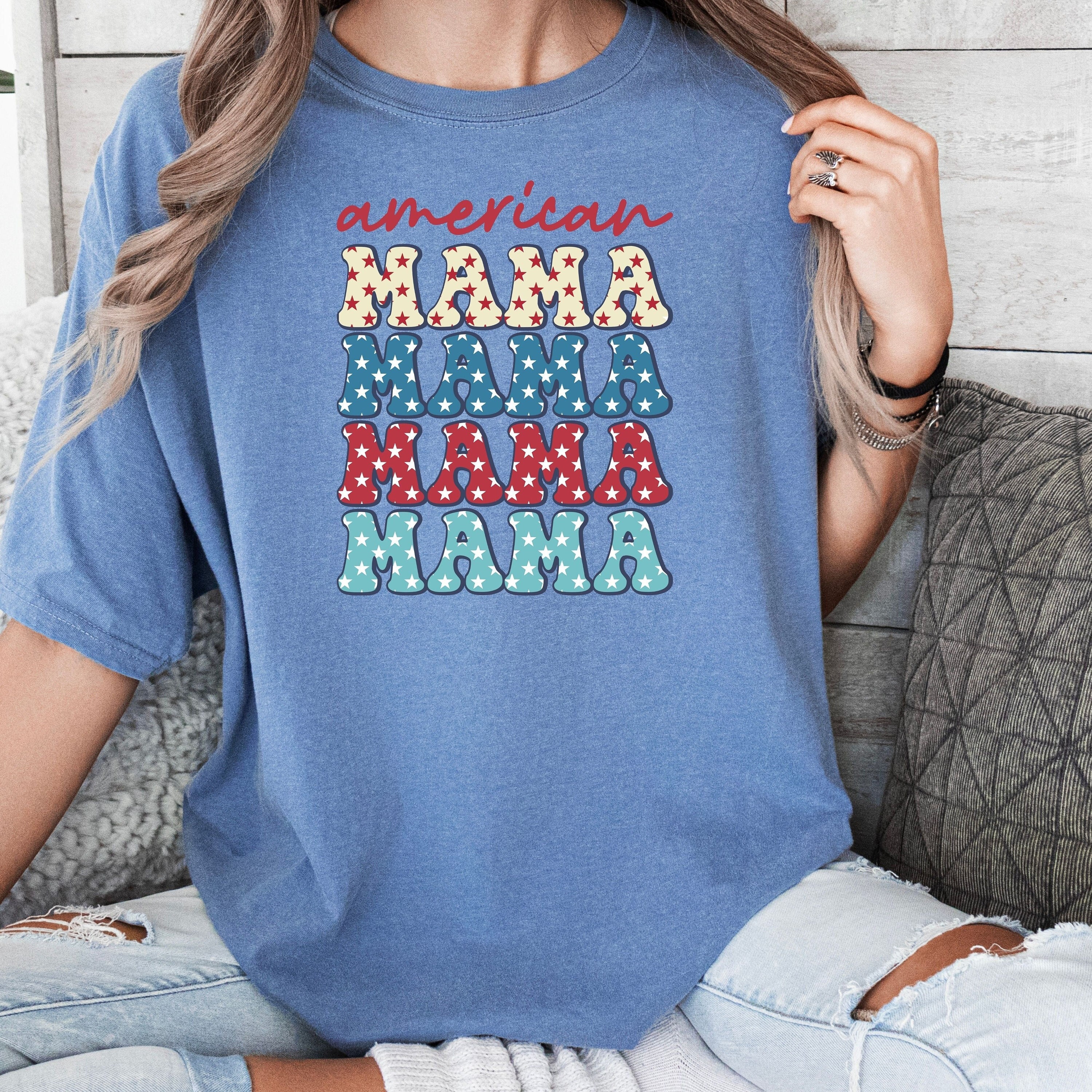 custom retro mama shirt colorful family t shirt comfort colors vintage mom life tee best mom ever gift ltcty