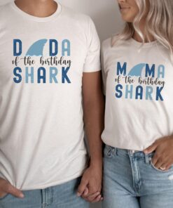 custom shark birthday shirt for family matching with mom and dad shirts for boys shark theme birthday party atxlm