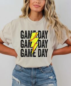 custom softball game day shirt with number and name for team sports comfort colors softball apparel 5smxz