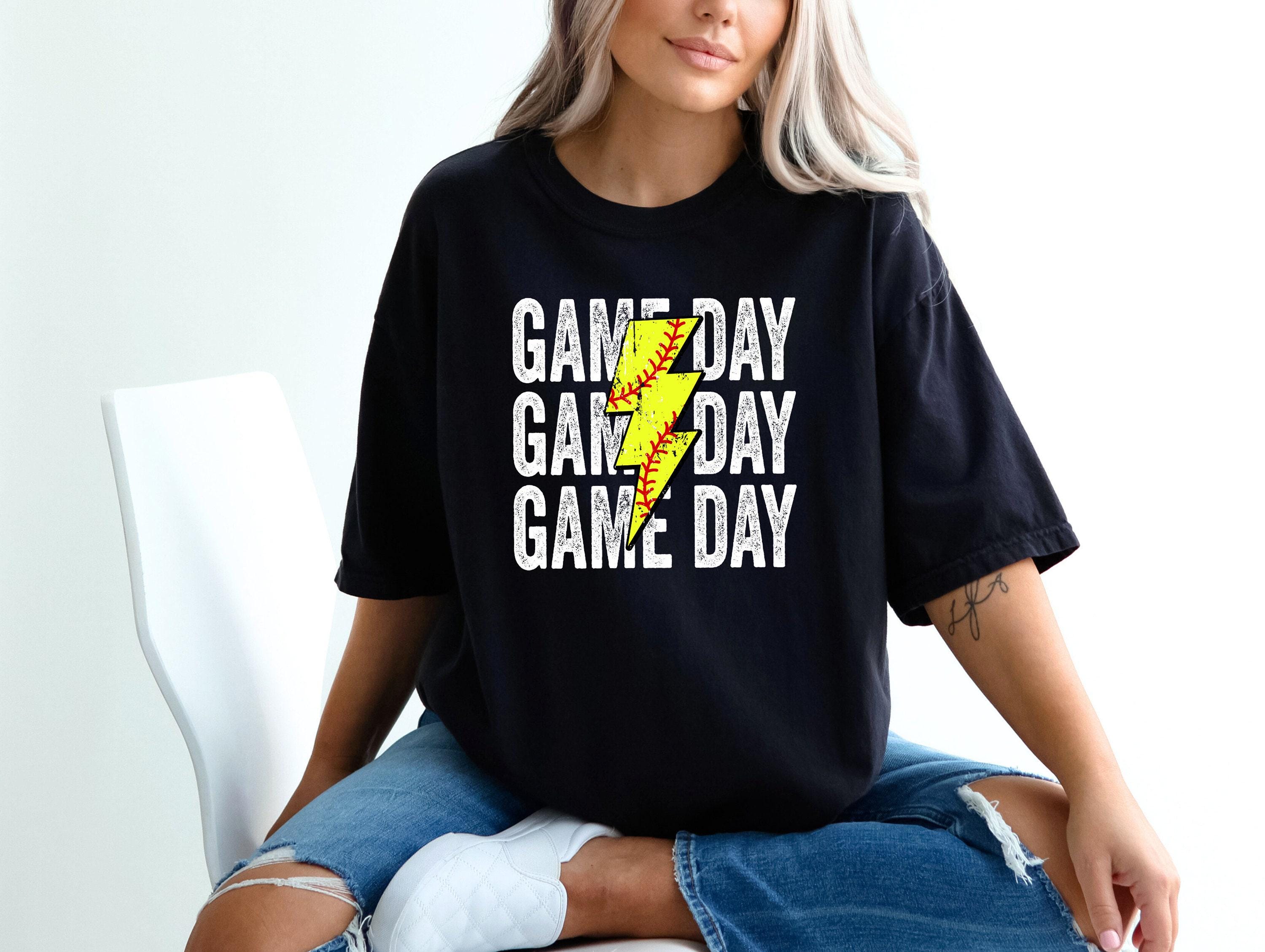 custom softball game day shirt with number and name for team sports comfort colors softball apparel yqqfz scaled