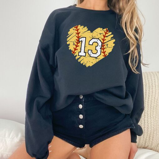 custom softball mom sweatshirt with personalized number game day crewneck for softball fans and players rwntl scaled