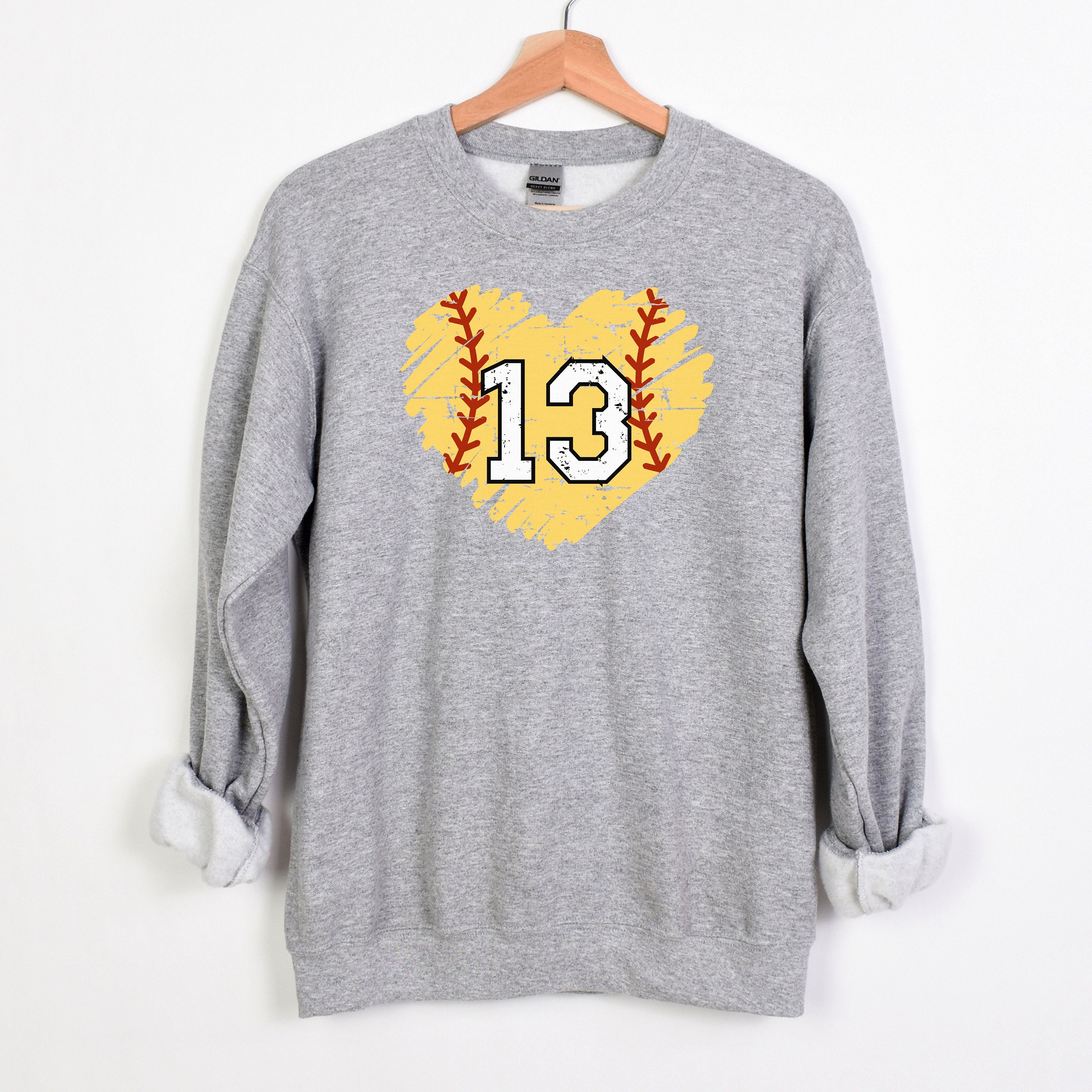 custom softball mom sweatshirt with personalized number game day crewneck for softball fans and players wp7lt scaled