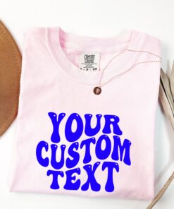 custom text shirt with your photo personalized design business logo matching custom made shirt elv8b