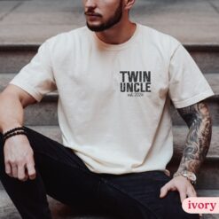 custom twin uncle shirt for new uncles twin announcement tee future uncle to twins gift comfort colors loafj scaled