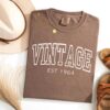 custom vintage 60th birthday shirt est 1964 unisex tee for grandma and grandpa unique birthday gift idea h0gbf scaled