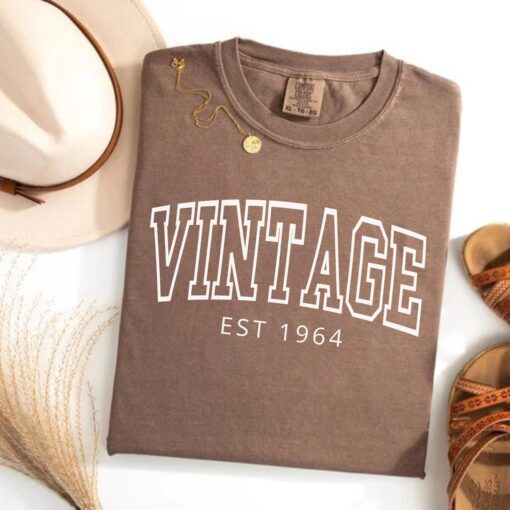 custom vintage 60th birthday shirt est 1964 unisex tee for grandma and grandpa unique birthday gift idea h0gbf scaled