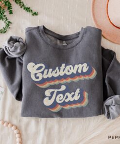 custom vintage style sweatshirt for men and women personalized crewneck matching sweatshirts comfort colors 63na3