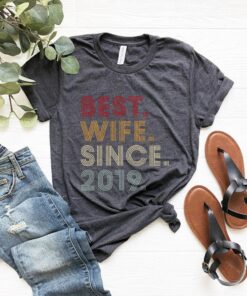 custom wedding anniversary shirt best wife since 2019 3rd anniversary gift for wife celebrating 3 years together quewl