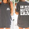 Custom Wifey Era Shirt for Brides Engagement Bachelorette Gifts Personalized Wife T-Shirt Wedding Apparel