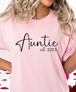 customized auntie est shirt funny cute aunt shirt for birthday gift or mothers day unique sister t shirt pcses