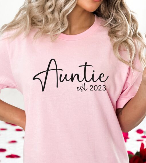 customized auntie est shirt funny cute aunt shirt for birthday gift or mothers day unique sister t shirt pcses