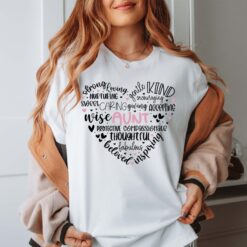 cute aunt shirt for mothers day gift from nephew and niece personalized auntie t shirt love for aunt gifts dhuyu