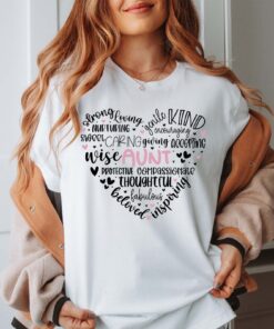 cute aunt shirt for mothers day gift from nephew and niece personalized auntie t shirt love for aunt gifts dhuyu