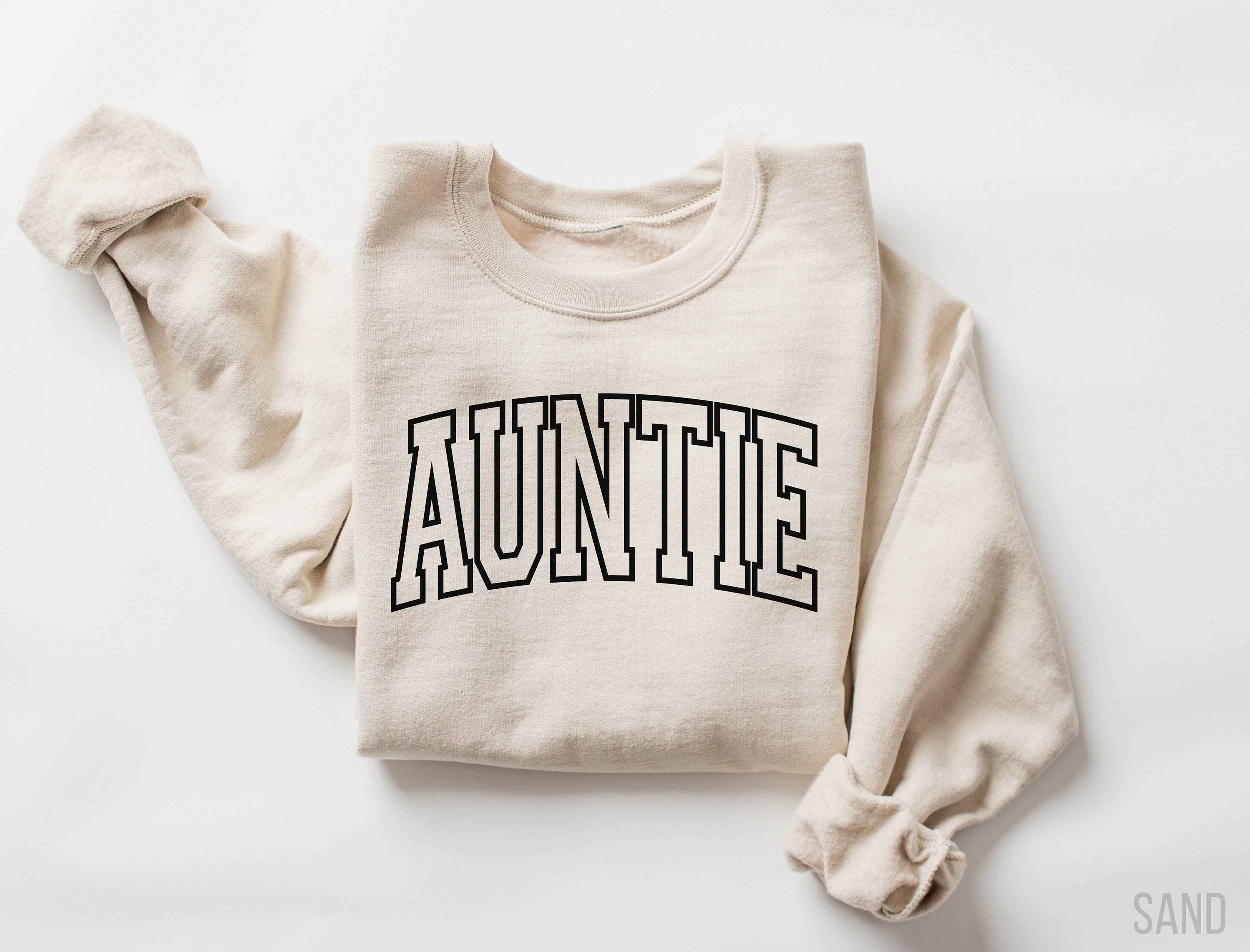 cute auntie sweatshirt varsity style favorite aunt shirt unique gift for aunts personalized aunt shirt from niece fqtky scaled