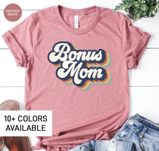 cute bonus mom shirt for women cheetah print t shirt for step moms unique mothers day gift from daughter zggqm