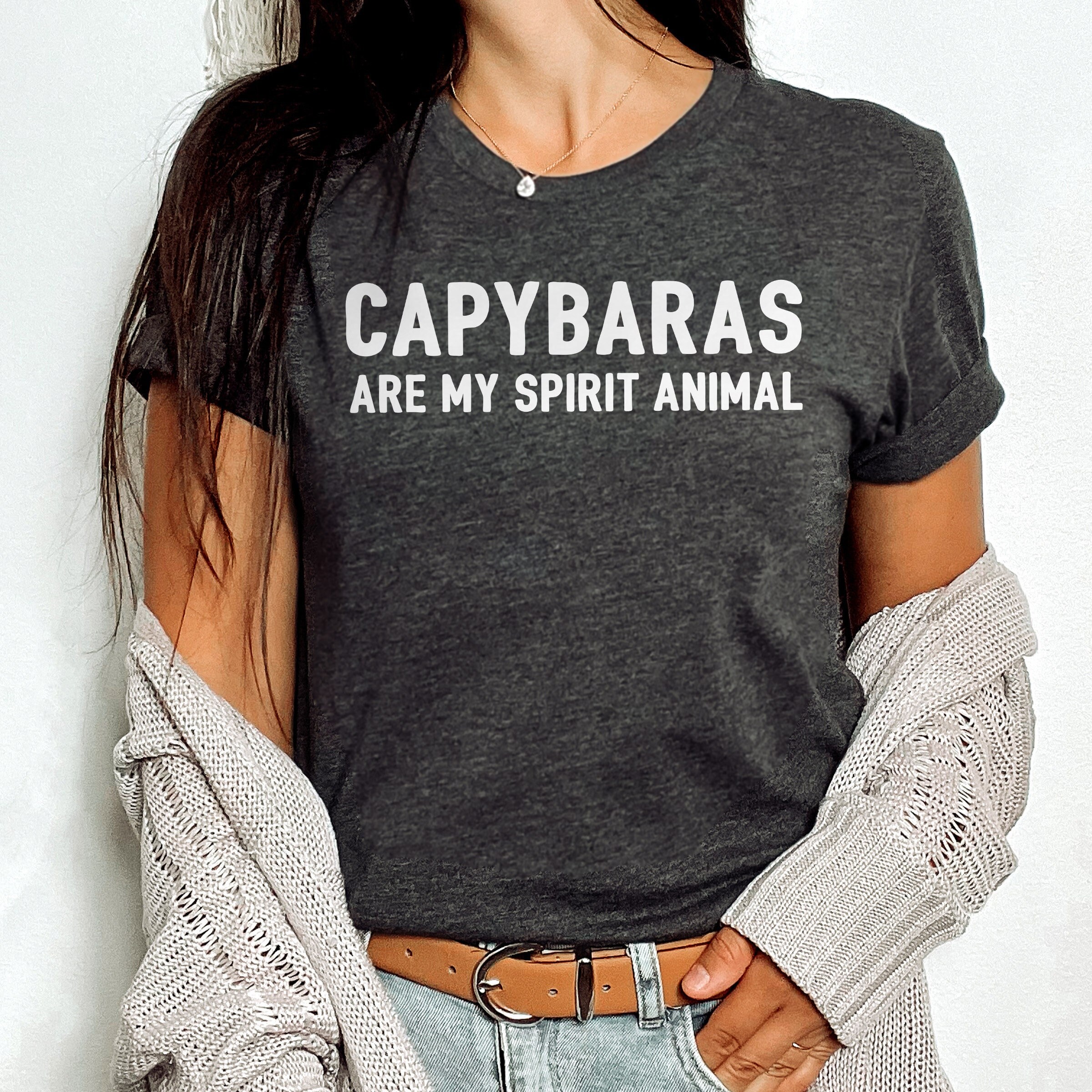 cute capybara shirt for capybara lovers funny t shirt gift capybaras are my spirit animal unique gift for her or him 06odo